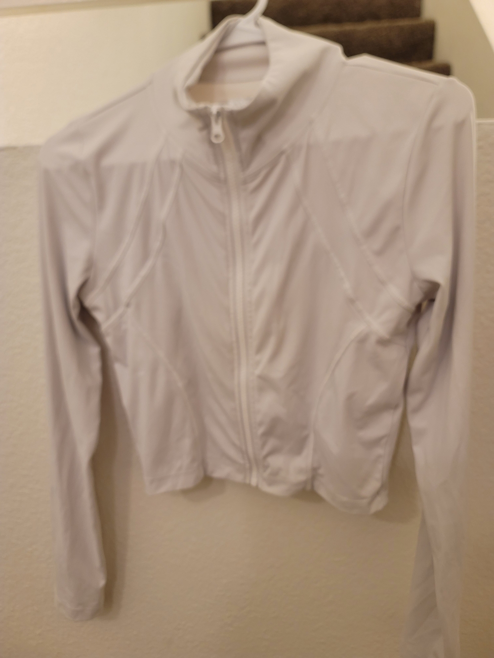 Forever 21 White Full-Zip Lightweight Utility Jacket